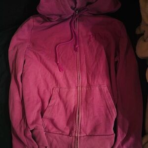 PINK Victoria's Secret “Barbie” Pink Zip-Up Hoodie Sweatshirt